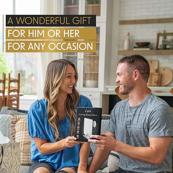 Luxo Shower Mirror, Shower Mirror fogless for Shaving with a Removable Razor Holder - Shaving Mirror for Shower with a Powerful Suction Cup - Shatterproof fogless Mirror for Shower - Image 6