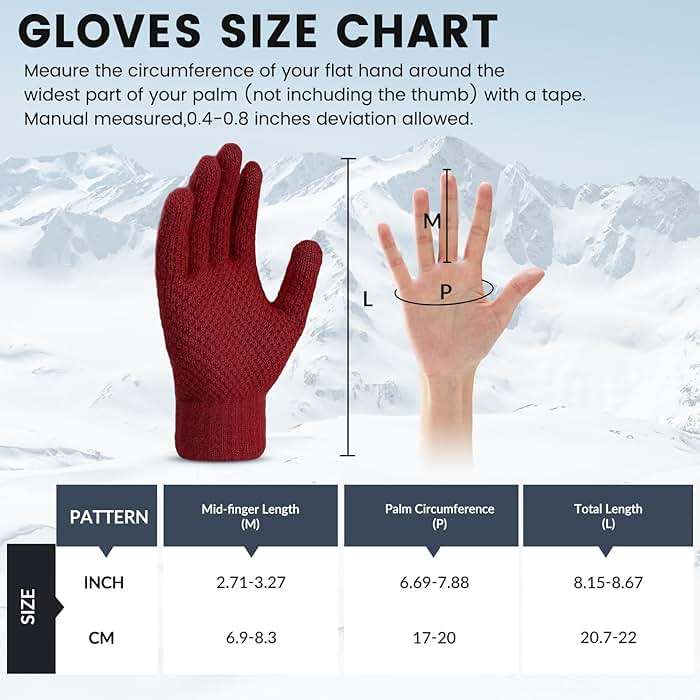 Loiyadn Winter Gloves - 4 Pairs Women's Winter Gloves, Winter Touchscreen Gloves Women Men, Warm Knit Gloves for Cold Weather - Image 3