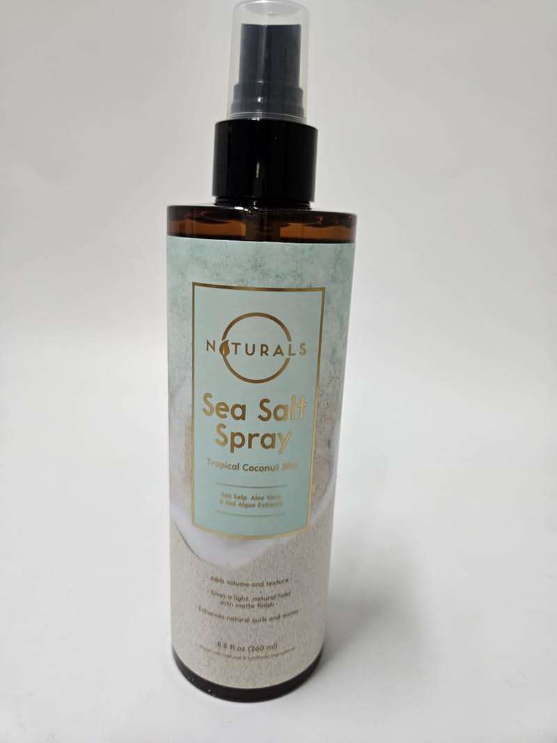 Sea Salt Water Spray for Men - Texturizing Spray Wavy Hair Products - Tropical Coconut Bliss, 8 oz - Image 6