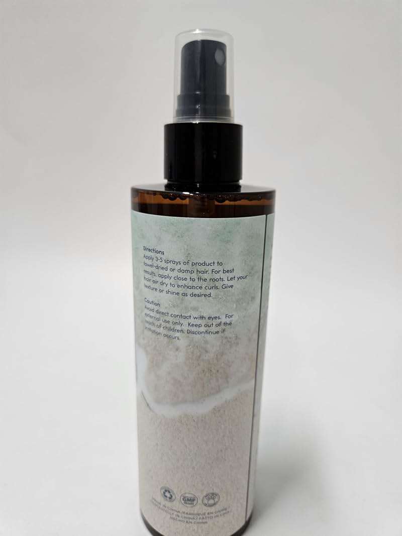 Sea Salt Water Spray for Men - Texturizing Spray Wavy Hair Products - Tropical Coconut Bliss, 8 oz - Image 8