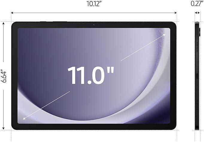 Samsung Galaxy Tab A9+ Tablet 11” 64GB Android Tablet, Big Screen, Quad Speakers, Upgraded Chipset, Multi Window Display, Slim, Light, Durable Design, US Version, 2024, Graphite - Image 3