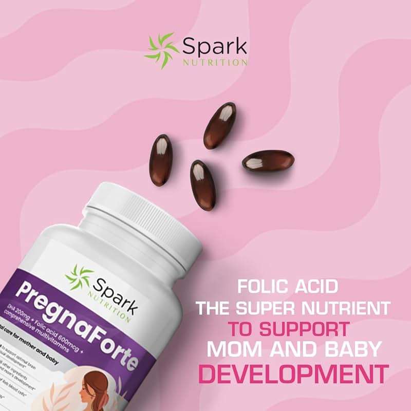 Pregnaforte 1 a day Prenatal vitamins for women 2 month: Folic acid, Fish Oil Omega 3 DHA/EPA, Vitamin D3, B6, Vitmain B12, C, E, Calcium, Iron, Magnesium, Zinc supplement FSA HSA eligble multivitamin - Image 9