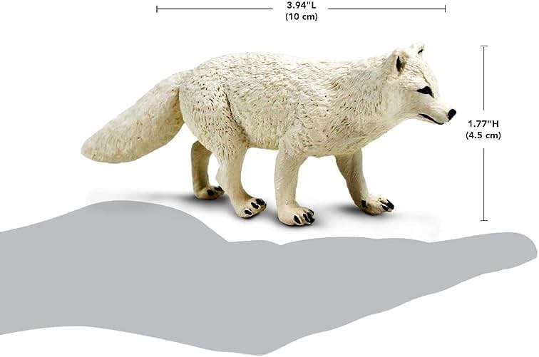 Safari Ltd. Arctic Fox Toy Figure | North American Wildlife Collection | Non-Toxic and BPA Free | Toy Animals | Suitable for Ages 3 and Up - Image 3