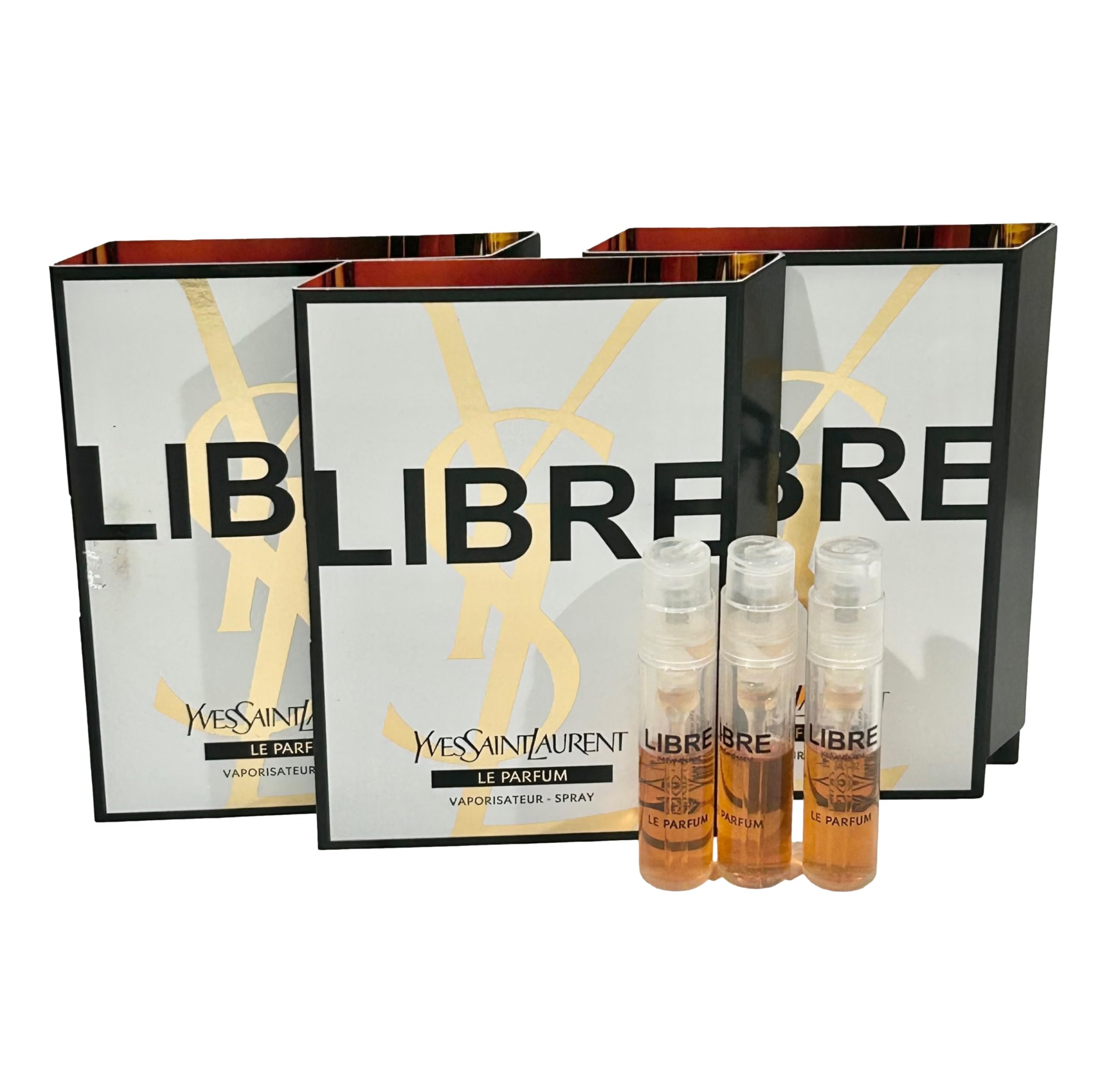 Yves Saint Laurent Sample Perfume YSL Sample Perfume LIBRE LE PARFUM Sample WOMEN Perfume 1.2 ml / 0.04 oz - set of 3 - Product Image