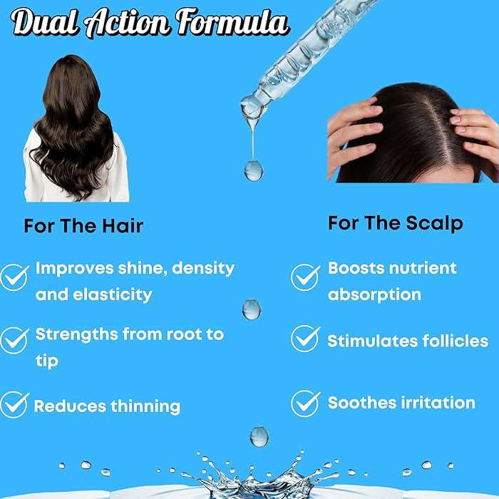HM Vegan Hair Growth Serum – Biotin & Plant Proteins – Strengthens Hair, Nourishes Scalp, Adds Shine – Lightweight Leave-In for Women & Men – 1oz - Image 2