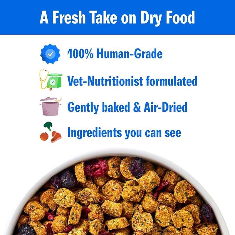 PetPlate Roost Rulin' Chicken FreshBaked Dry Dog Food, Gently Baked and Air-Dried Human Grade Dog Food, Formulated with Prebiotics and Postbiotics, Grain Free, No Fillers or by-Products 2lbs - Image 2