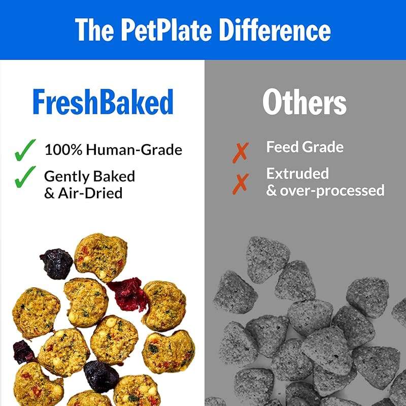 PetPlate Roost Rulin' Chicken FreshBaked Dry Dog Food, Gently Baked and Air-Dried Human Grade Dog Food, Formulated with Prebiotics and Postbiotics, Grain Free, No Fillers or by-Products 2lbs - Image 6