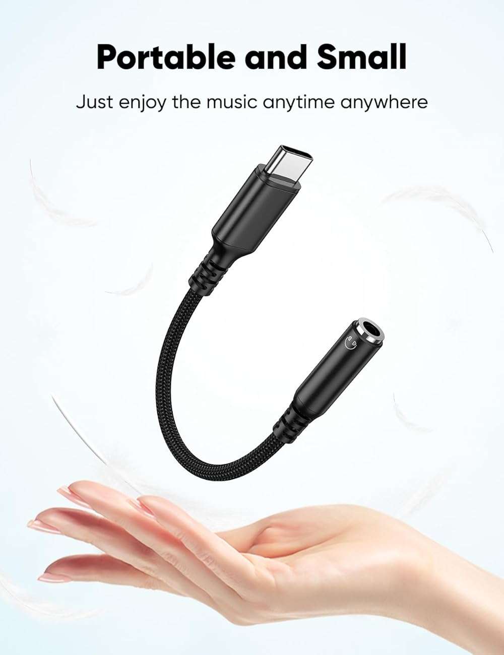 Highwings USB Type C to 3.5mm Female Headphone Jack Adapter, (3-Pack) USB C to Aux Audio Dongle Adapter Compatible with iPhone 17 Pro Max/16 Pro/16, Samsung Galaxy S25/S24/S23 Ultra, iPad Pro-Black - Image 5