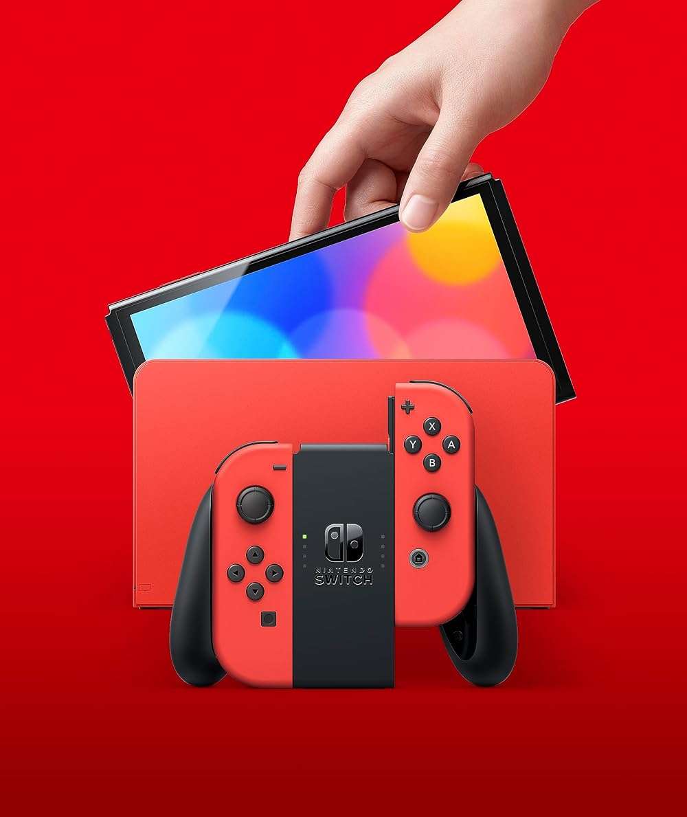 Nintendo Switch - OLED Model: Mario Red Edition (Renewed Premium) - Image 4