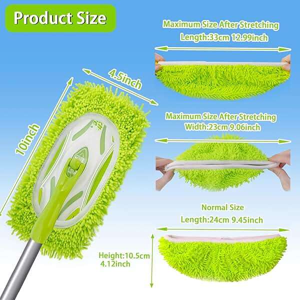 Unoutur Reusable Dry Sweeping Cloths Microfiber Wet Mop Pads Compatible with Swiffer Sweeper Mop Replacement Sweeping Mopping pad Refills for Hardwood Surface Floor Cleaning (4PCS) - Image 2