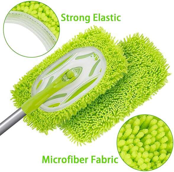 Unoutur Reusable Dry Sweeping Cloths Microfiber Wet Mop Pads Compatible with Swiffer Sweeper Mop Replacement Sweeping Mopping pad Refills for Hardwood Surface Floor Cleaning (4PCS) - Image 6