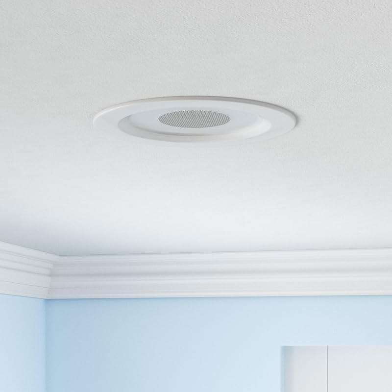 Juno 6 Inch Smart Recessed Light Speaker, Bluetooth, Alexa, Google Home Compatible, RGBW Speaker Downlight, Dynamic Color Red Green Blue White, Matte White (J6SLC RGBW MW M6) - Image 2