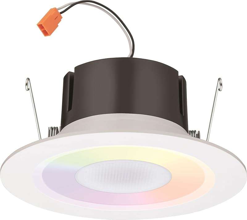 Juno 6 Inch Smart Recessed Light Speaker, Bluetooth, Alexa, Google Home Compatible, RGBW Speaker Downlight, Dynamic Color Red Green Blue White, Matte White (J6SLC RGBW MW M6) - Image 11