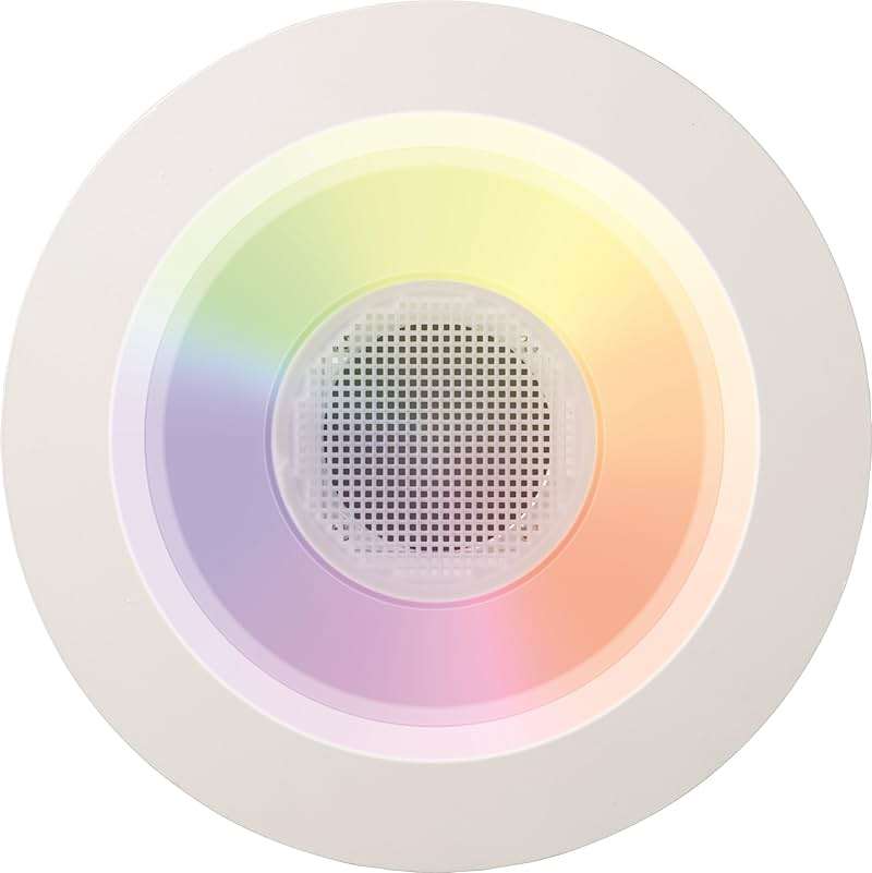 Juno 6 Inch Smart Recessed Light Speaker, Bluetooth, Alexa, Google Home Compatible, RGBW Speaker Downlight, Dynamic Color Red Green Blue White, Matte White (J6SLC RGBW MW M6) - Image 14