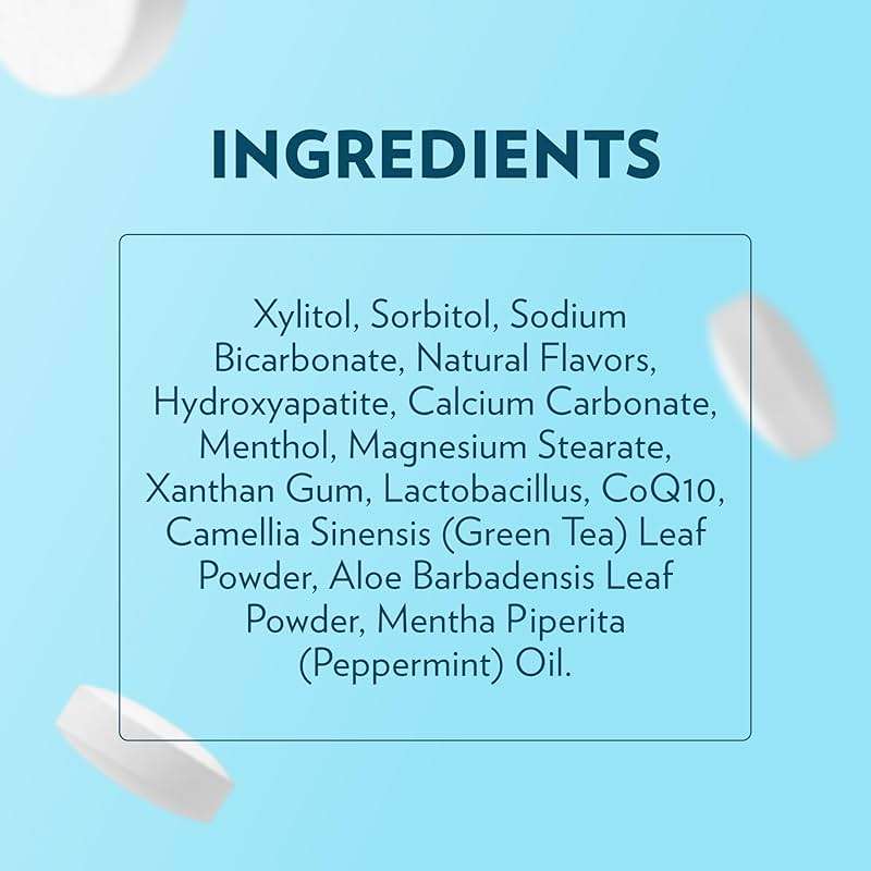 ECOFAM Peppermint Mouthwash Tablets - Chewable Tablet for Fresh Breath Fluoride Free Alcohol Free Travel Size Mouthwash - 90 Tablets - Image 7