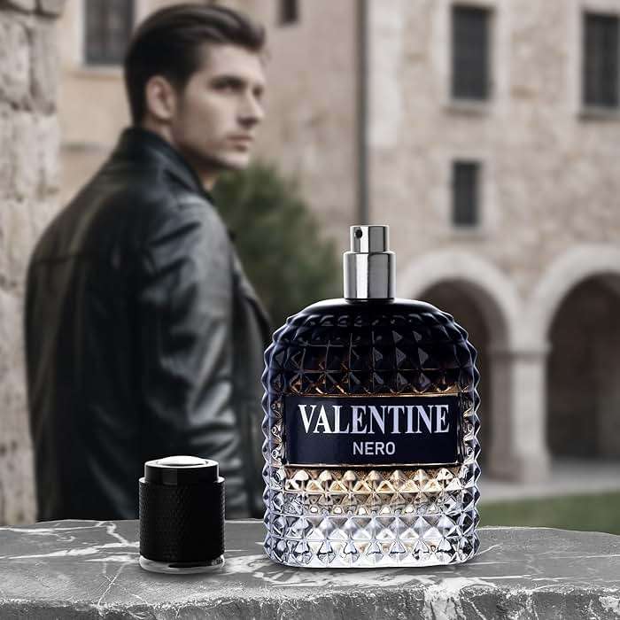 Valentine Nero for Men - Woody Aromatic Fragrance with Floral and Mineral Notes - Masculine Scent - 100ml - Image 8