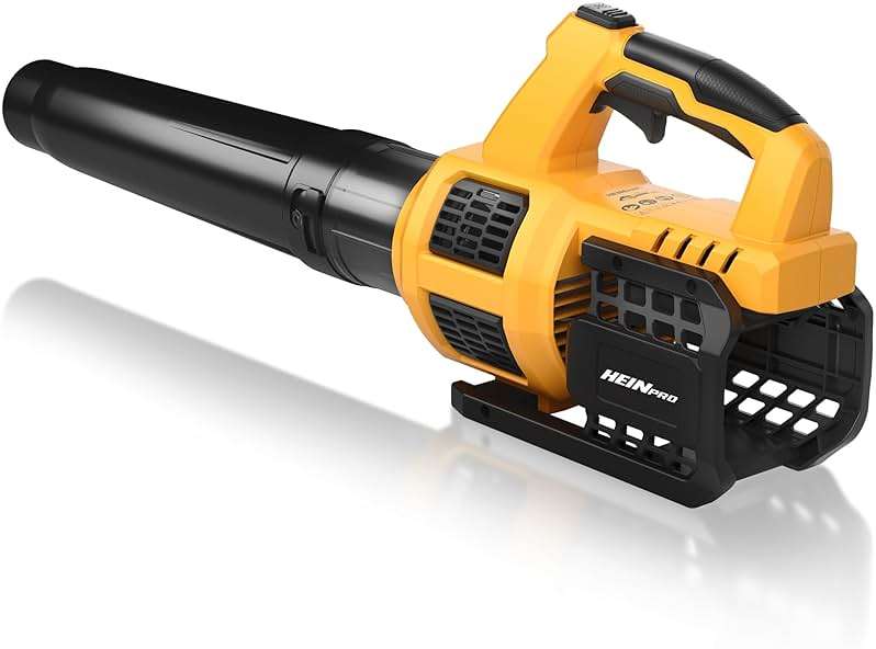 HEINPRO Cordless Leaf Blower Compatible with Dewalt 20V Max Battery 400CFM Electric Leaf Blower Cordless, Variable Speed, Turbo Mode, Leaf blowers Battery Powered for Lawn Care, Yard(Tool Only) - Image 1