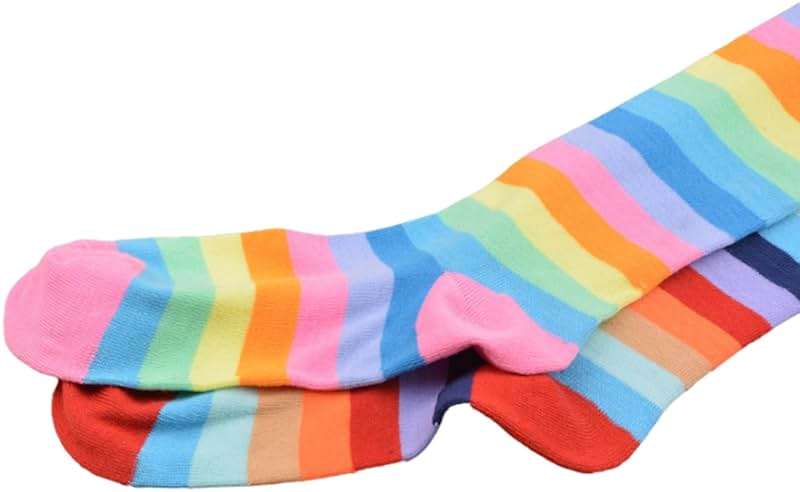 SYYWLYAP Striped Knee High Socks for Women Outdoor Sport Athletic Stripe Casual Tube Socks - Image 4