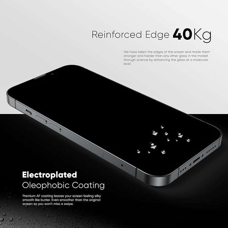 FLOLAB NanoArmour ONETIME PRO for iPhone 15 Pro Privacy Screen Protector, Anti-Reflective, 3D Edge-to-Edge, Anti-Spy Tempered Glass, Reinforced Edges, Durable, Smooth, Easy Install, Dust-Free - Image 6