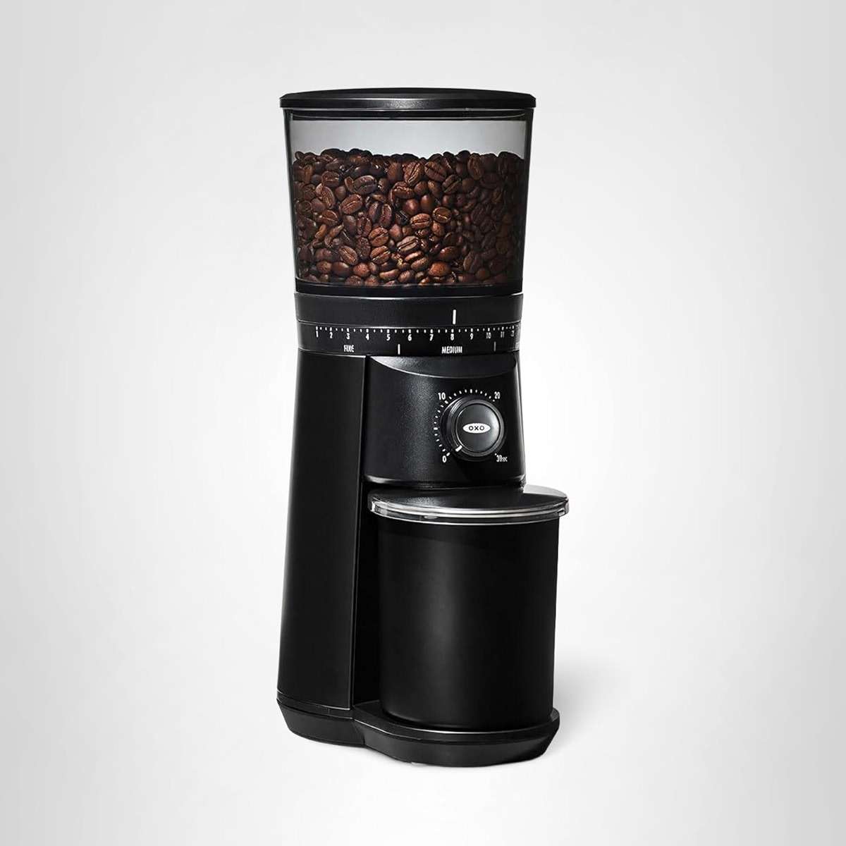 OXO Brew Conical Burr Grinder - Matte Black, Stainless Steel Burrs, One-Touch Automatic Smart Grind - Image 10