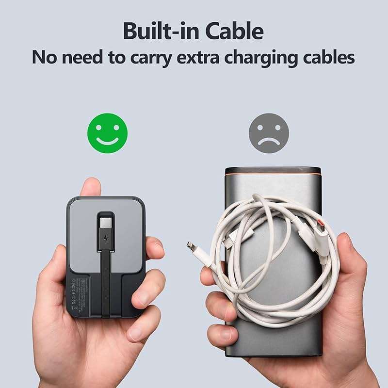 Portable Charger for Apple Watch with Built-in Cable USB-C,5200 mAh Small Power Bank Battery Pack for Apple Watch Series Ultra 9 8 7 6 Se 5 4 3 2,Compatible with iPhone17 16 15 Pro Max Galaxy and More - Image 5