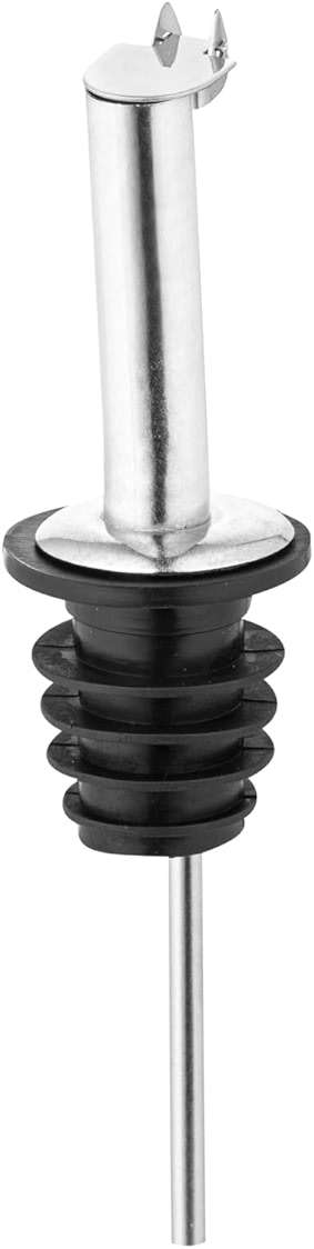 Restaurantware Bar Lux 4.3 x 1 x 1 Inch Speed Pourer 1 Heavy-Duty Bottle Pourer - Versatile Fast Pour Of Liquids Stainless steel Liquor Pour Spout Airtight Seal - Image 3