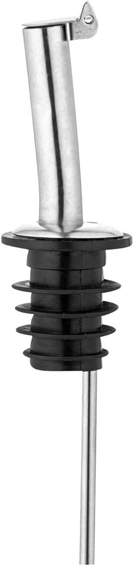 Restaurantware Bar Lux 4.3 x 1 x 1 Inch Speed Pourer 1 Heavy-Duty Bottle Pourer - Versatile Fast Pour Of Liquids Stainless steel Liquor Pour Spout Airtight Seal - Image 6