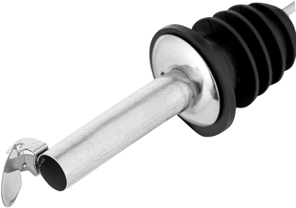 Restaurantware Bar Lux 4.3 x 1 x 1 Inch Speed Pourer 1 Heavy-Duty Bottle Pourer - Versatile Fast Pour Of Liquids Stainless steel Liquor Pour Spout Airtight Seal - Image 7
