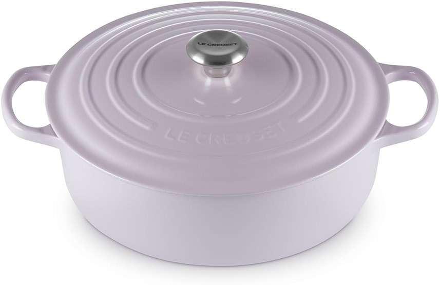 Le Creuset Enameled Cast Iron Signature Round Wide Dutch Oven, 6.75 qt., Shallot - Image 1