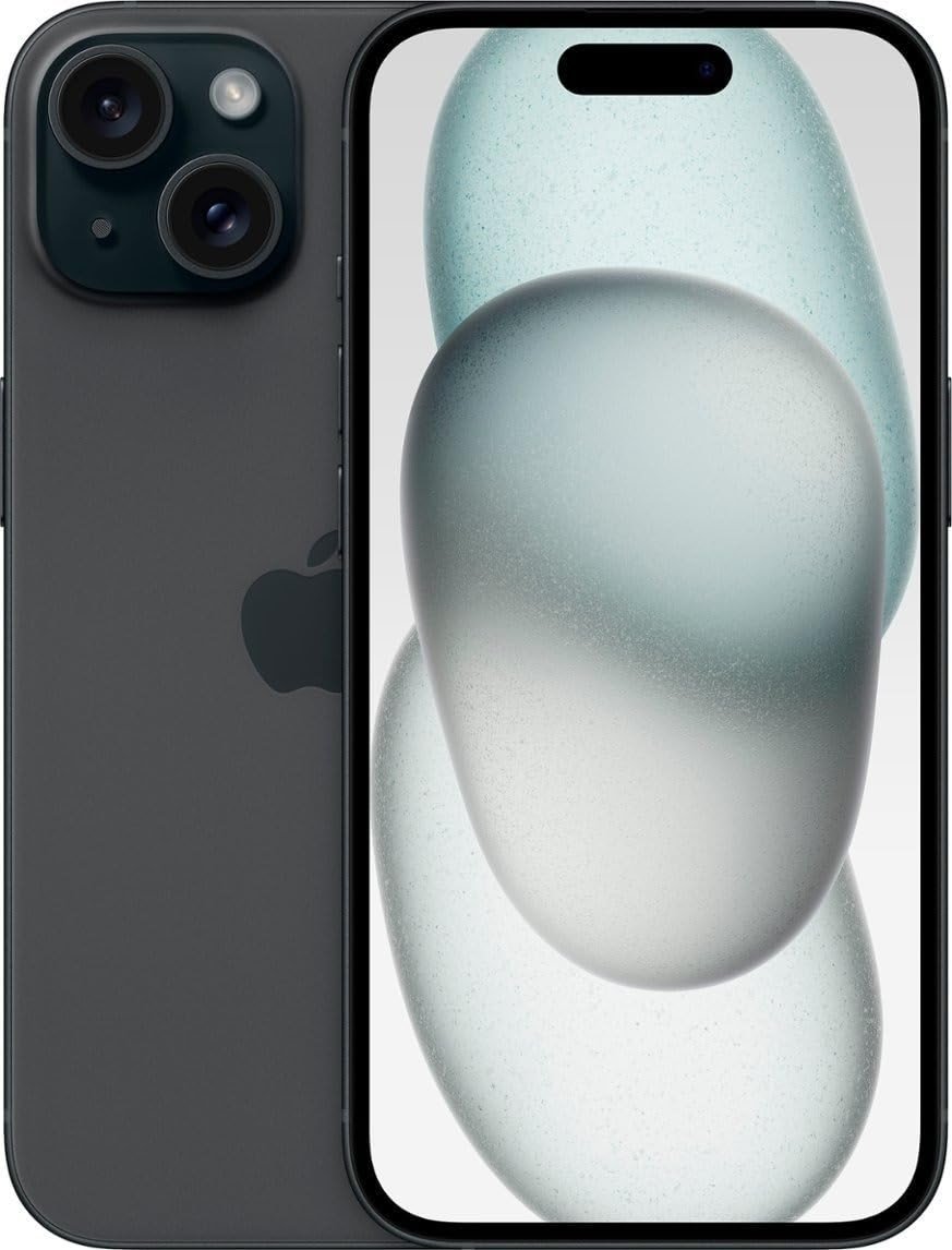 Apple iPhone 15, 128GB, Black - Locked to T-Mobile (Renewed) - Product Image
