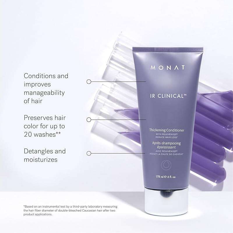 MONAT IR Clinical System – Complete Hair Care Restoration Kit with Thickening Shampoo, Conditioner & Thinning Defense Serum – Strengthens, Protects, & Revives Hair for Thicker, Fuller-Looking Results - Image 4