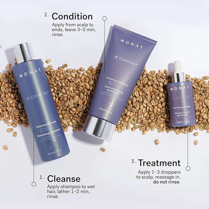 MONAT IR Clinical System – Complete Hair Care Restoration Kit with Thickening Shampoo, Conditioner & Thinning Defense Serum – Strengthens, Protects, & Revives Hair for Thicker, Fuller-Looking Results - Image 8