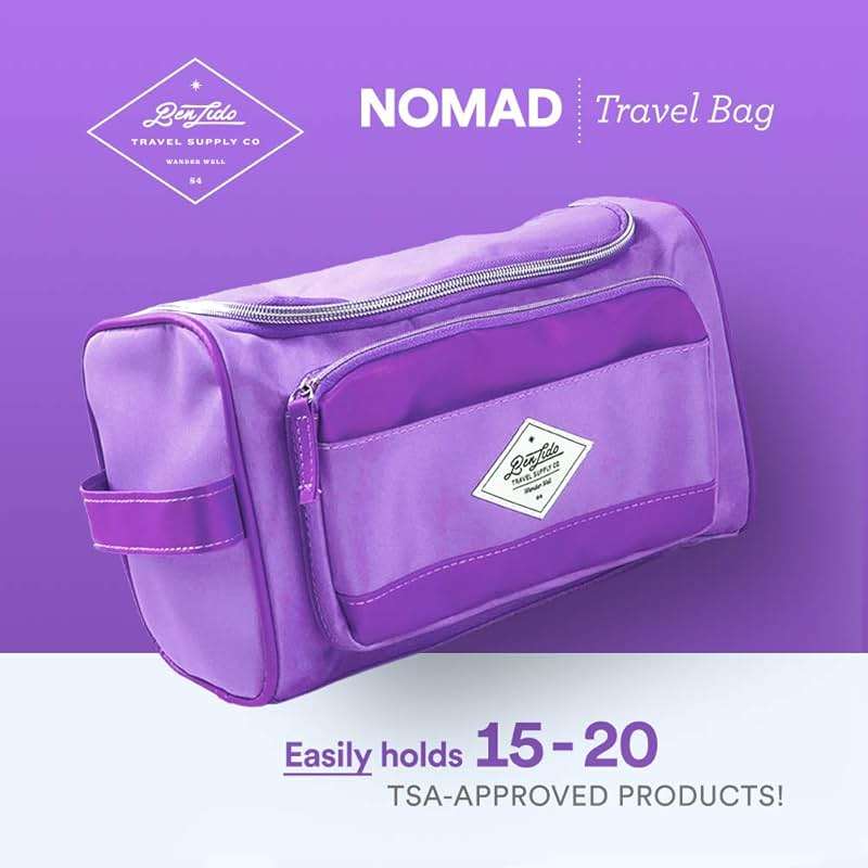 Convenience Kits International Women’s Super Premium 31 PC Travel Kit Featuring: Ensemble of Travel-Size Hair Care Products Plus Face, Body, Oral Care, Travel Essentials in Large Purple Toiletry Bag - Image 8