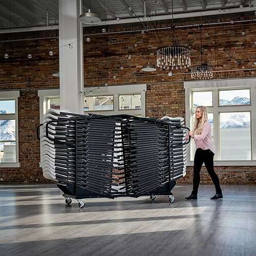 Lifetime Steel Chair Cart, Black - Image 4