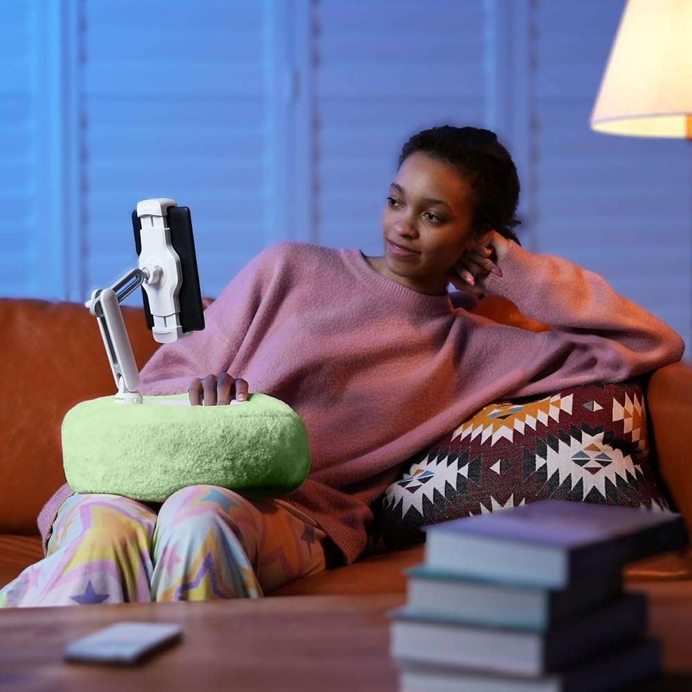 SupeDesk Tablet Pillow Stand for Bed, Adjustable Tablet Stand with Detachable Snack Bowl, Phone Stand for Bed, Kindle Holder, iPad Holder, Tablet Holder for Reading, Watching Videos and Streaming - Image 7