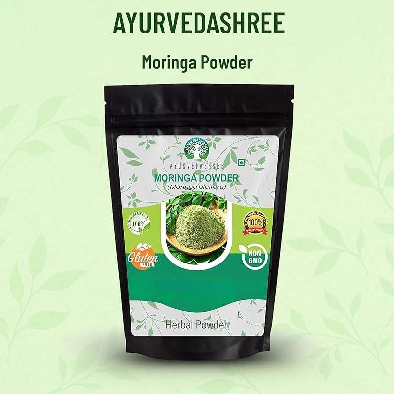 AYURVEDASHREE Moringa Leaf Powder 100 Gm I Moringa Olifera Powder I Lab Tested for Purity I Non GMO I Vegan - Image 2