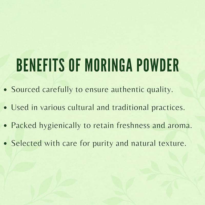 AYURVEDASHREE Moringa Leaf Powder 100 Gm I Moringa Olifera Powder I Lab Tested for Purity I Non GMO I Vegan - Image 6