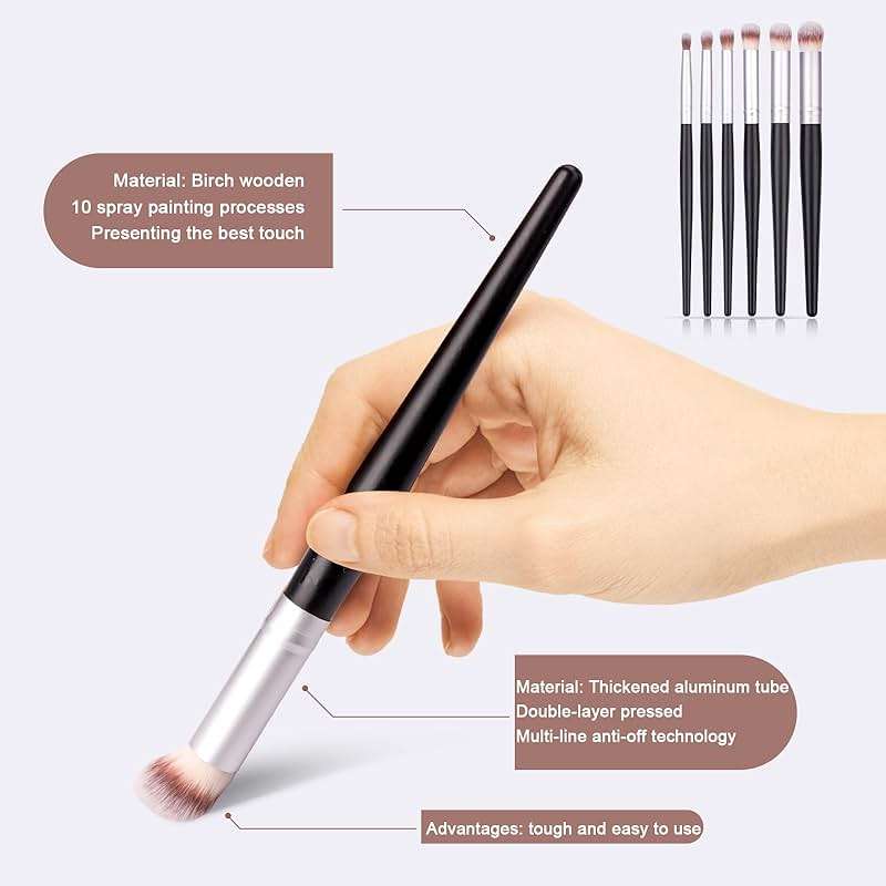 Yoseng Drybrush Set - Premium Art Paintbrush Set for Miniatures, Ideal for Detailing - 6 Different Sizes - Image 5