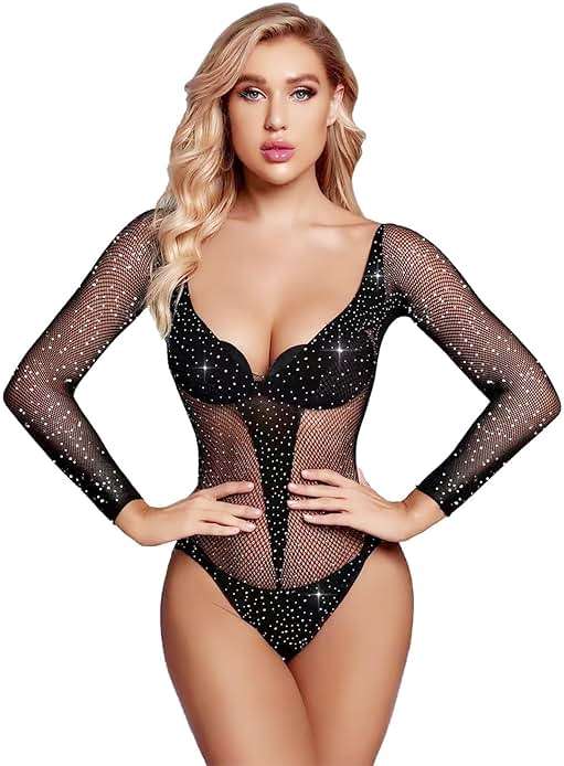 Famstar Sexy Lingerie for Women Naughty Fishnet Lingerie Set Bodysuit Outfits Teddy Babydoll Erotic Mesh Women’s Outfits - Image 1
