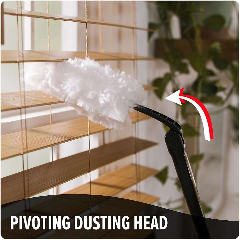 Dirt Devil Telescoping Extended Reach Duster, Hand Duster for Multi-Surface Cleaning, Includes Replacement Disposable Heads, Dusters for Home Use - Image 3