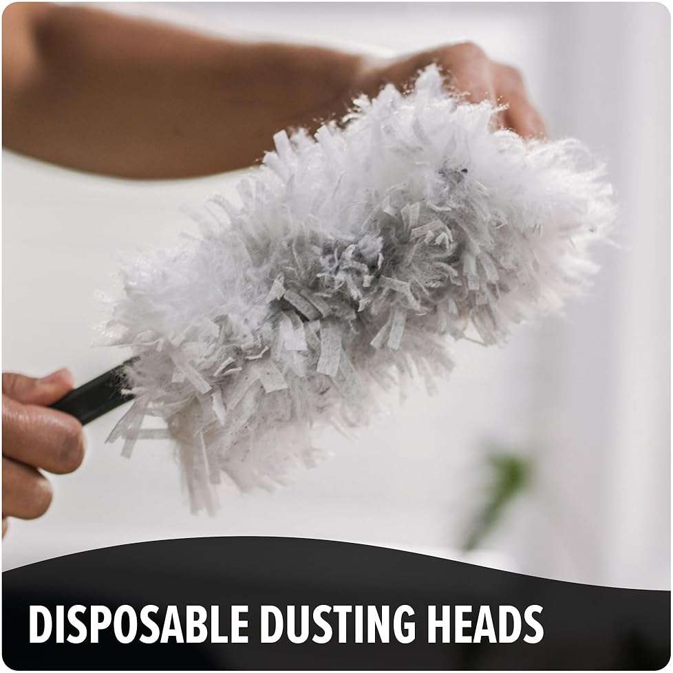 Dirt Devil Telescoping Extended Reach Duster, Hand Duster for Multi-Surface Cleaning, Includes Replacement Disposable Heads, Dusters for Home Use - Image 6