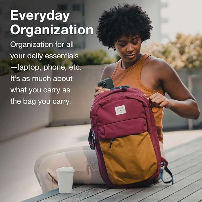 Osprey Arcane XL Day Commuter Backpack, Earl Grey/Sandy Grey Heather - Image 5
