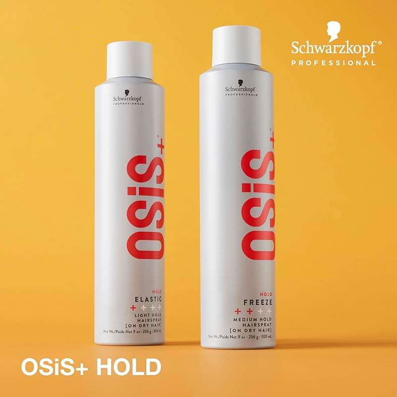 OSiS+ Elastic Hairspray - Light Hold with Heat Protection for All Hair Types - Image 3