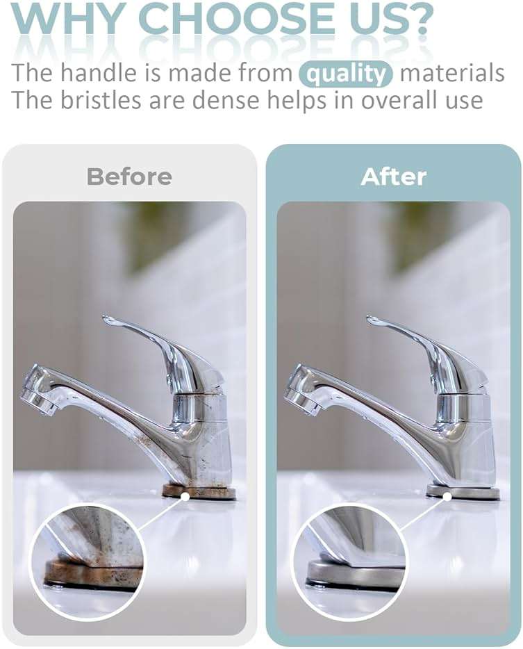 SXhyf Crevice Cleaning Brush - Grout Scrub Brush, House Cleaning Supplies, Gap Cleaning Tools, Home Essentials, Gifts for Women Men, Hard Bristle Crevice Cleaner Brush for Household Use, Bathroom - Image 5