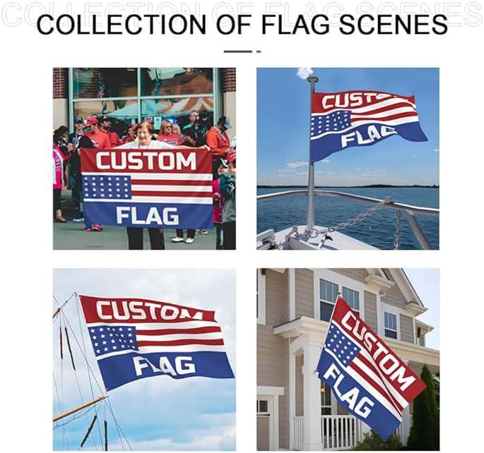Custom Flag 3x5 FT Double Sided Outdoor-Personalized Garden Flag with Photo/Text/Logo-Customized Banner for Indoor Outdoor Decoration - Image 3