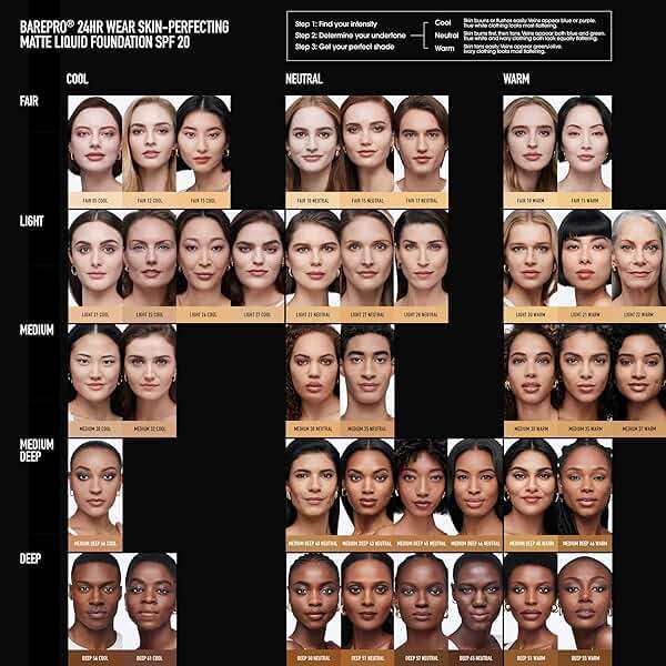 bareminerals Barepro 24HR Wear Matte Liquid Foundation Mineral SPF 20, Full Coverage Foundation Makeup for Mature Skin, Oil-Free, Vegan - Image 5