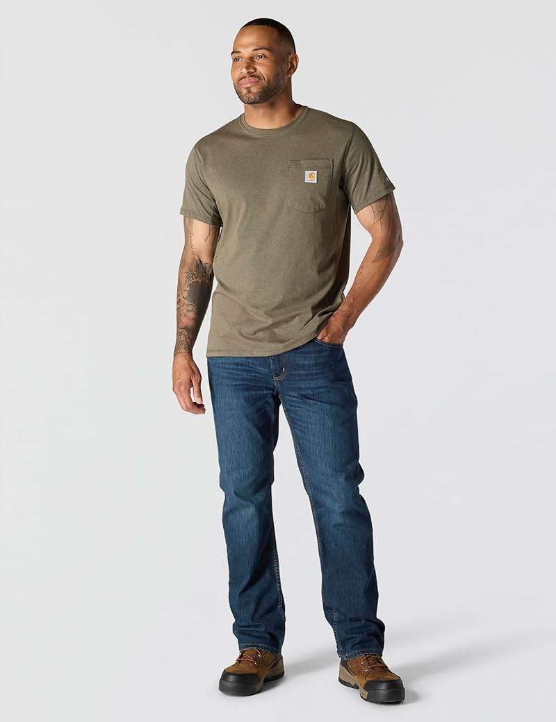 Carhartt Men's Force Relaxed Fit Midweight Short-Sleeve Pocket T-Shirt - Image 4