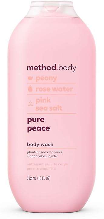 Method Body Wash, Pure Peace, Paraben and Phthalate Free, 18 oz (Pack of 1) - Image 1