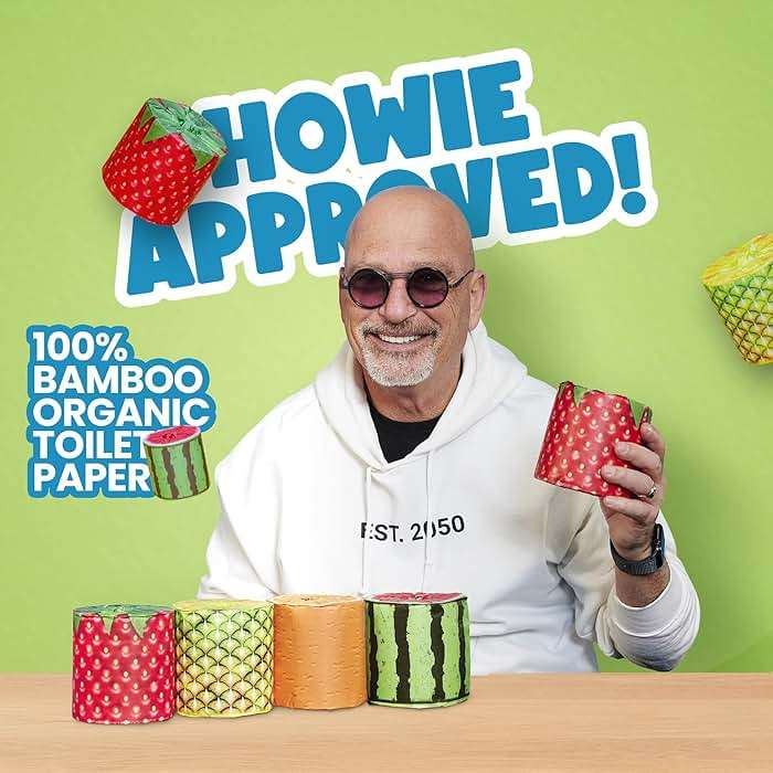 Gaias Premium and Soft Fruit TP Organic Bamboo Toilet Paper | 12 Mega Rolls, 3 Ply, 370 Sheets | FSC Certified, PFAS & BPA Free, Eco-Friendly, Sustainable Tissue - Plastic Free, Septic Safe, Vegan - Image 2