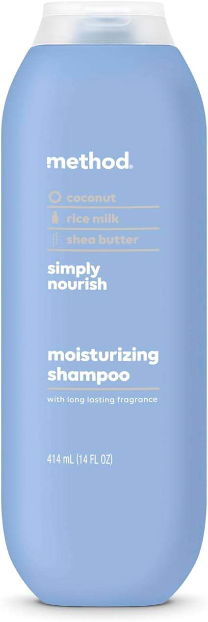 Method Moisturizing Shampoo, Simply Nourish - Hydrates and Revives Dry Hair, Safe for Color-Treated Hair – Sulfate Free and Cruelty Free - 14 oz - Image 1